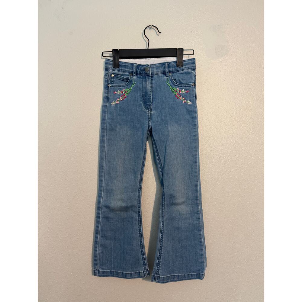 Stella McCartney Girls Embroidered Flare Jeans 8